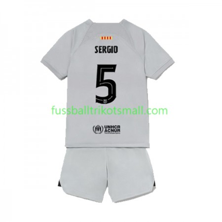 Fußballtrikots FC Barcelona Sergio Busquets 5 Kinder 2022-2023 Kurzarm 3rd trikot kaufen